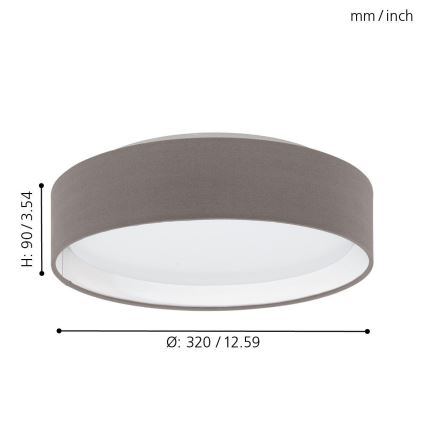 Eglo Світлодіодний стельовий світильник LED/11W/230V