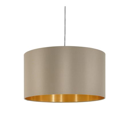 Eglo - Підвісна люстра 1xE27/60W/230V taupe