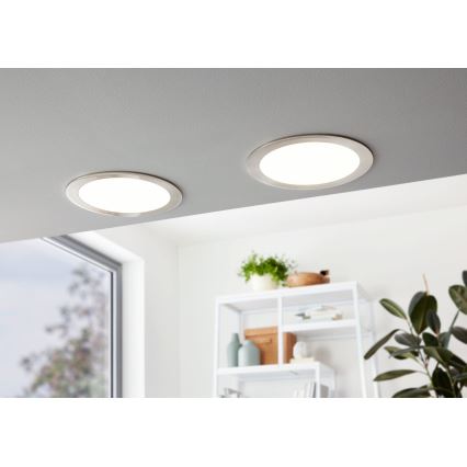 Eglo 31676 - встраиваемый потолочный светильник LED FUEVA 1 1xLED/18W/230V, диаметр 22,5 см