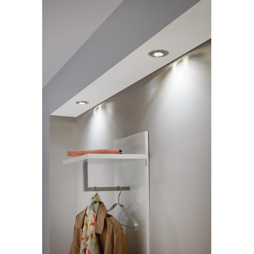 Eglo - НАБОР 3x Светодиодный встроенный светильник TEDO 3xGU10-LED/5W/230V