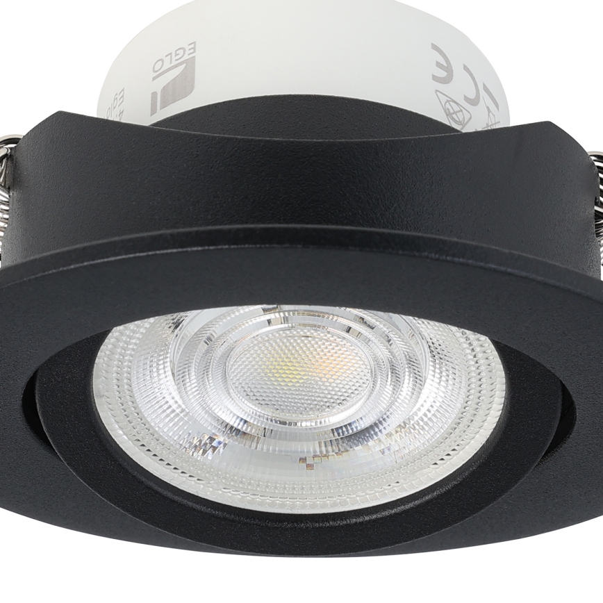 Eglo 31695 - LED RGBW Стельовий вбудований світильник з регулюванням яскравості SALICETO-Z LED/4,7W/230V 2700-6500K чорний