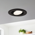 Eglo 31695 - LED RGBW Стельовий вбудований світильник з регулюванням яскравості SALICETO-Z LED/4,7W/230V 2700-6500K чорний