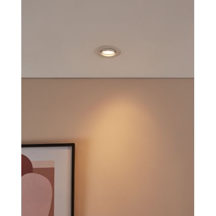 Eglo 31696 - LED RGBW Стельовий вбудований світильник з регулюванням яскравості SALICETO-Z LED/4,7W/230V 2700-6500K білий