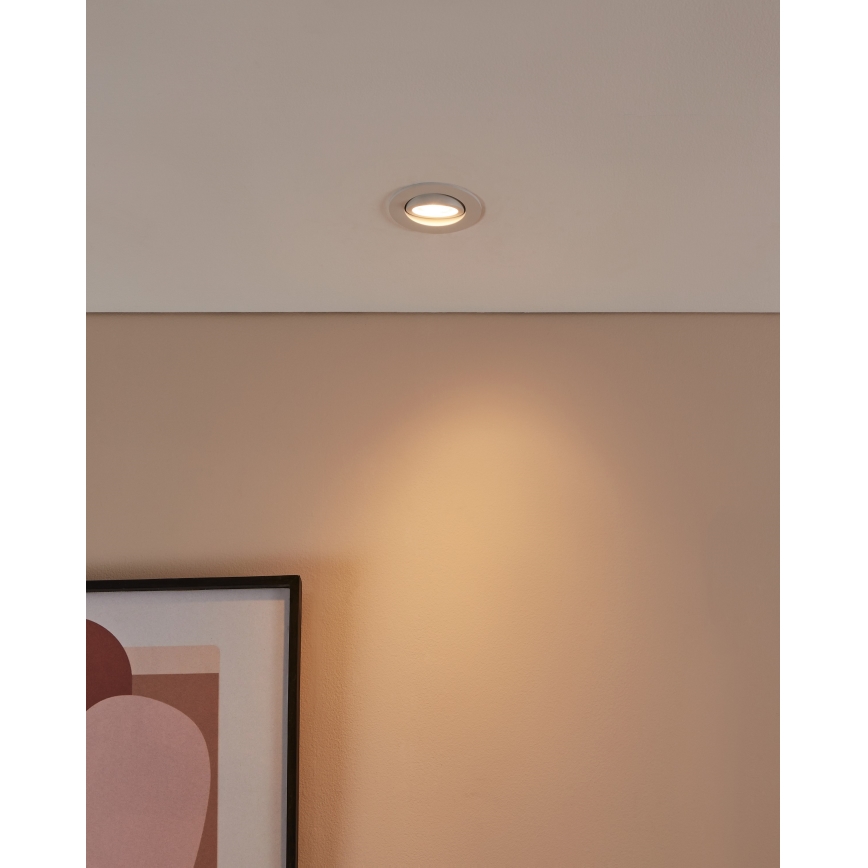 Eglo 31696 - LED RGBW Стельовий вбудований світильник з регулюванням яскравості SALICETO-Z LED/4,7W/230V 2700-6500K білий