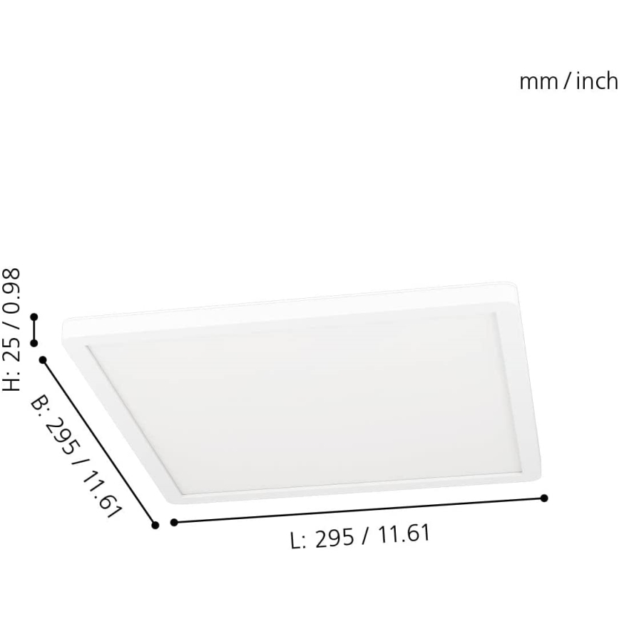 Eglo 31706 - Стельовий RGBW-світильник з регулюванням яскравості ROVITO-Z LED/14,6W/230V 2700-6500K чорний