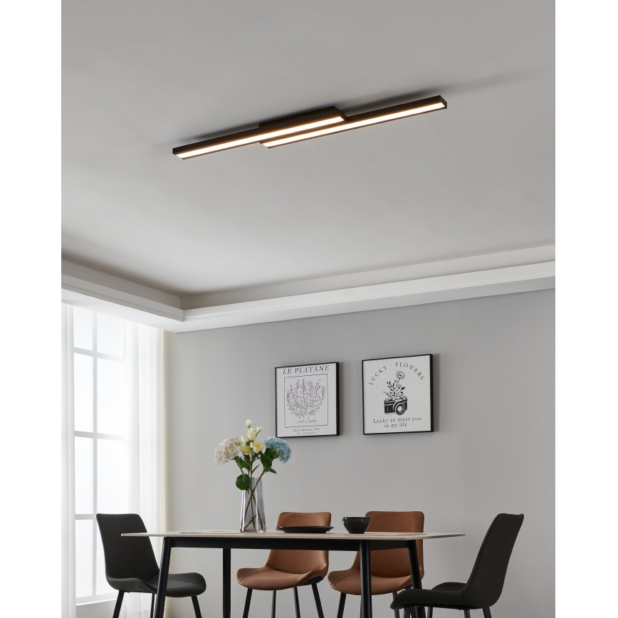 Eglo 31715 - Стельовий RGBW-світильник з регулюванням яскравості SALITERAS-Z LED/20,4W/230V 2700-6500K чорний