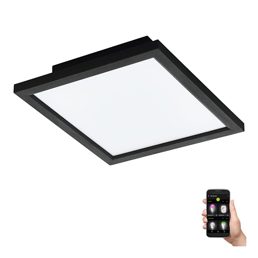 Eglo 31723 - Светодиодный потолочный светильник с регулированием яркости SALOBRENA-Z LED/15,3W/230V 2700-6500K черный