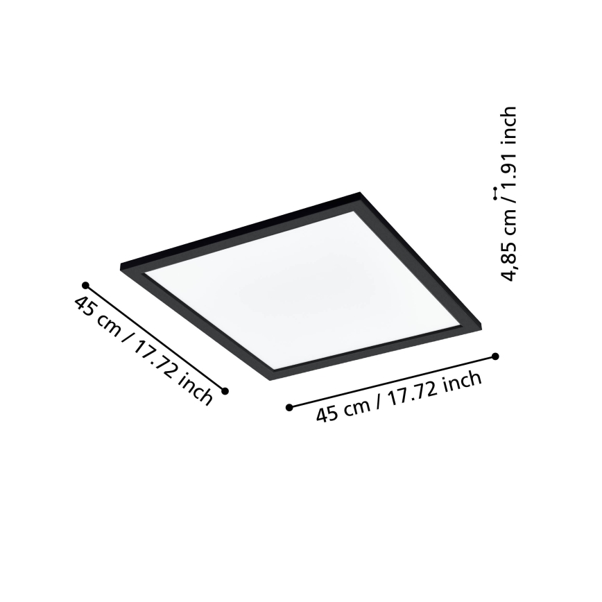 Eglo 31724 - Светодиодный потолочный светильник с регулированием яркости SALOBRENA-Z LED/21,5W/230V 2700-6500K черный