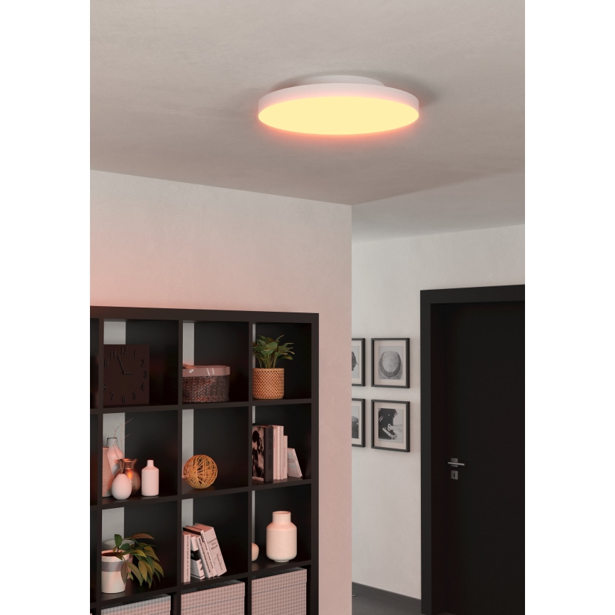 Eglo 31728 - LED RGBW Стельовий світильник з регулюванням яскравості TURCONA-Z LED/22,4W/230V 2700-6500K білий