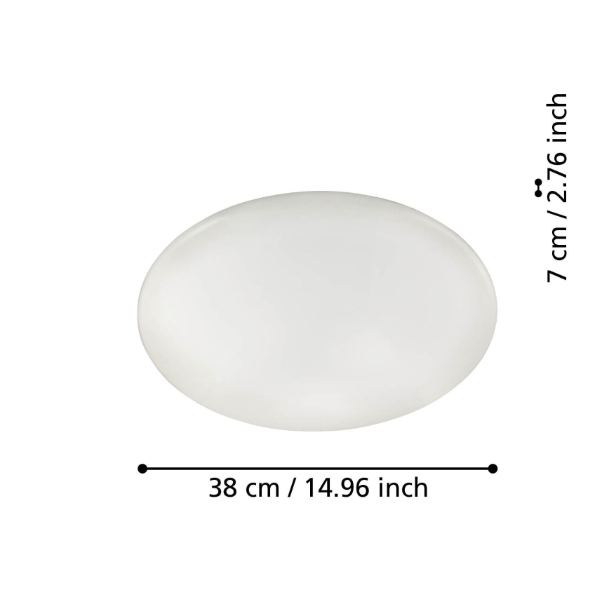 Eglo 31737 - Светодиодный потолочный светильник с регулированием яркости TOTARI-Z LED/19,2W/230V 2700-6500K белый