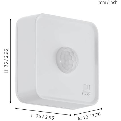Eglo 31747 - Вуличний датчик CONNECT-Z 3xAA IP44