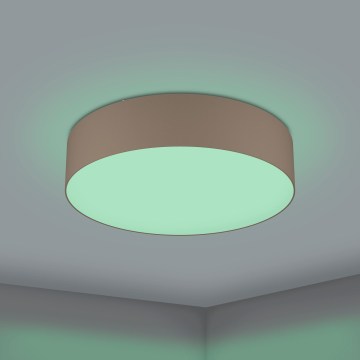 Eglo 31767 - LED RGBW стельовий світильник ROMAO-Z з регулюванням яскравості LED/35W/230V 2700-6500K Ø 57 см taupe