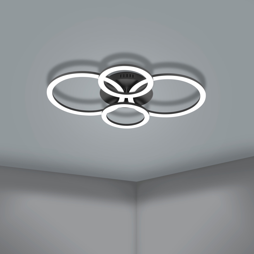 Eglo 31769 - Светодиодный потолочный светильник с регулированием яркости PARRAPOS-Z LED/41W/230V 3000-6500K черный