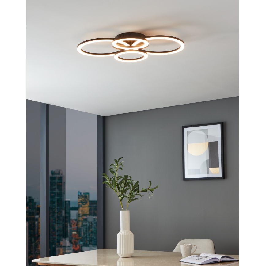 Eglo 31769 - Светодиодный потолочный светильник с регулированием яркости PARRAPOS-Z LED/41W/230V 3000-6500K черный