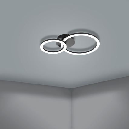 Eglo 31772 - Светодиодный потолочный светильник с регулированием яркости PARRAPOS-Z LED/15W/230V 3000-6500K черный