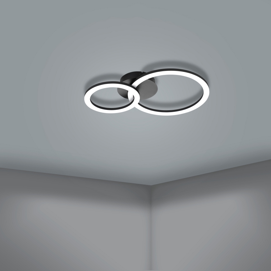 Eglo 31772 - Светодиодный потолочный светильник с регулированием яркости PARRAPOS-Z LED/15W/230V 3000-6500K черный