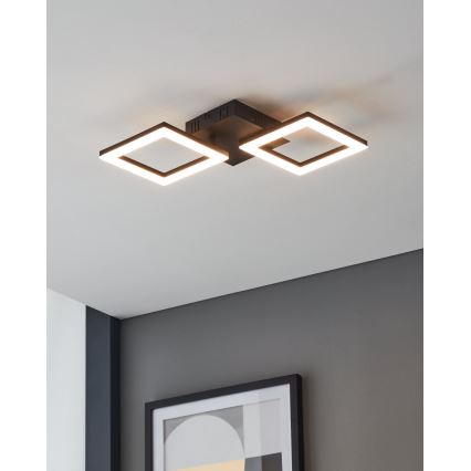 Eglo 31773 - Светодиодный потолочный светильник с регулированием яркости PARANDAY-Z LED/15,5W/230V 3000-6500K черный