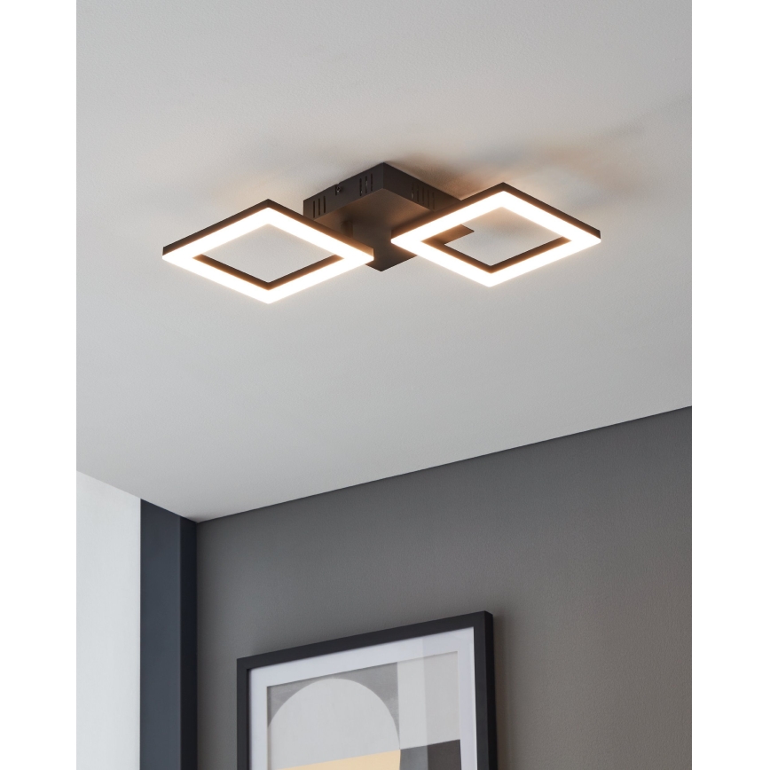 Eglo 31773 - Светодиодный потолочный светильник с регулированием яркости PARANDAY-Z LED/15,5W/230V 3000-6500K черный