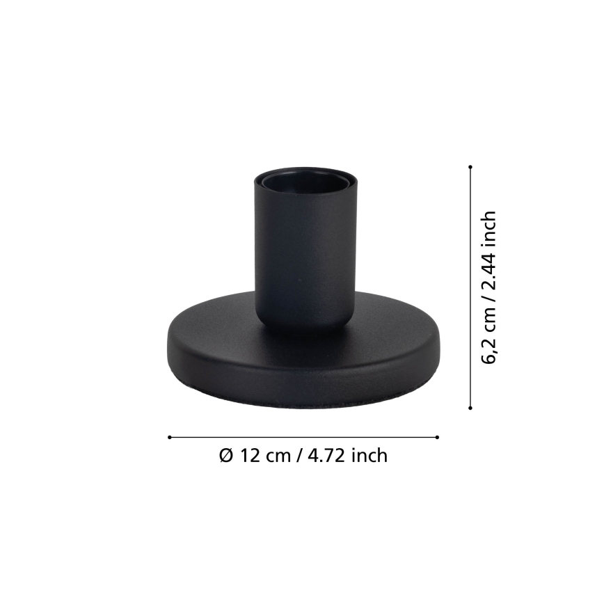 Eglo - Основание для лампы 1xE27/40W/230V чёрное