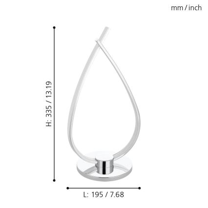 Eglo - Светодиодная настольная лампа LED/14W/230V