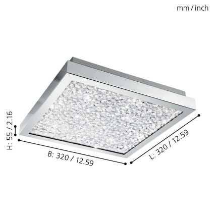 Eglo - Светодиодный потолочный светильник LED/16W/230V