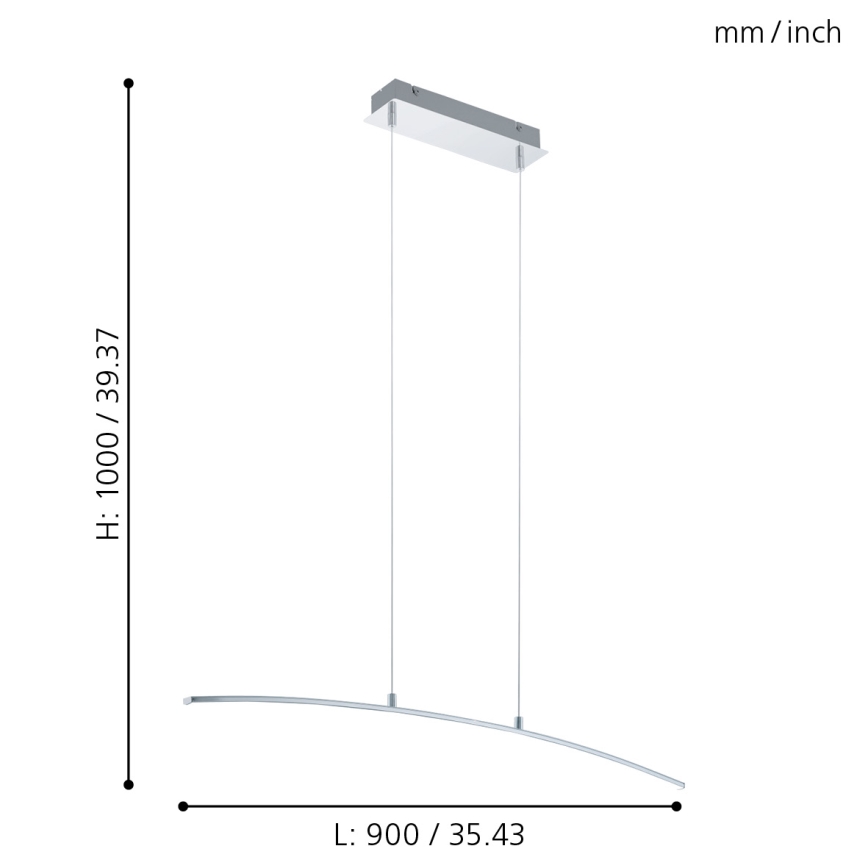 Eglo - Світлодіодна люстра LED/14W/230V