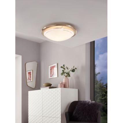 Eglo 32094 - Светодиодный потолочный светильник PLANET LED/11W/230V 3000K матовый хром