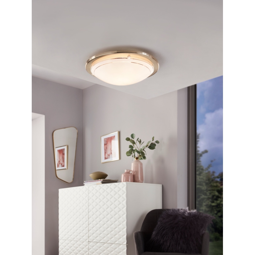 Eglo 32094 - Светодиодный потолочный светильник PLANET LED/11W/230V 3000K матовый хром