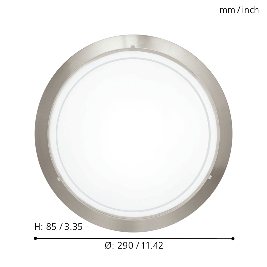 Eglo 32094 - Светодиодный потолочный светильник PLANET LED/11W/230V 3000K матовый хром