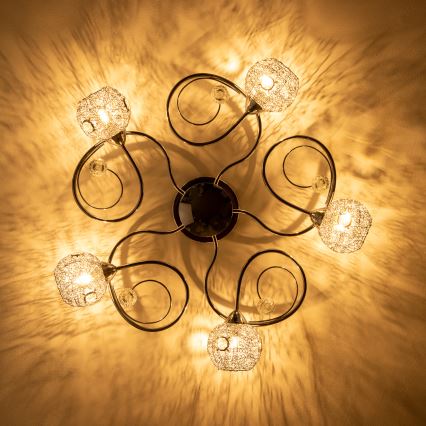 Eglo 32103 - LED накладная люстра VELAGO 5xG9/33W/230V глянцевый хром