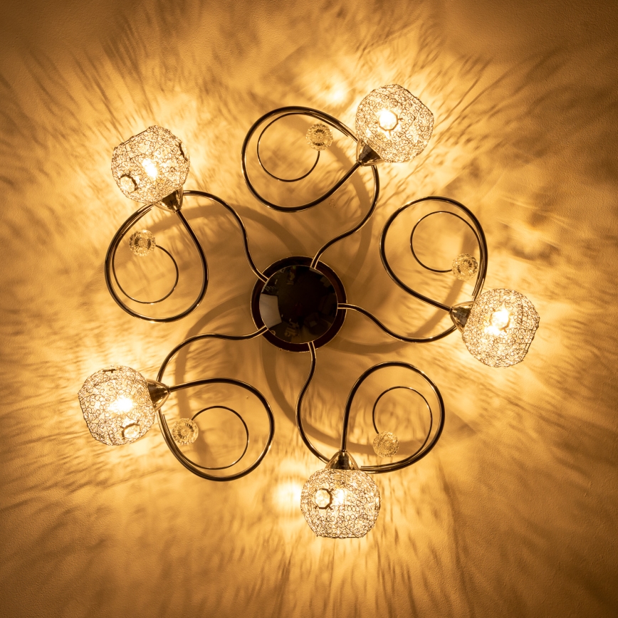 Eglo 32103 - LED накладная люстра VELAGO 5xG9/33W/230V глянцевый хром