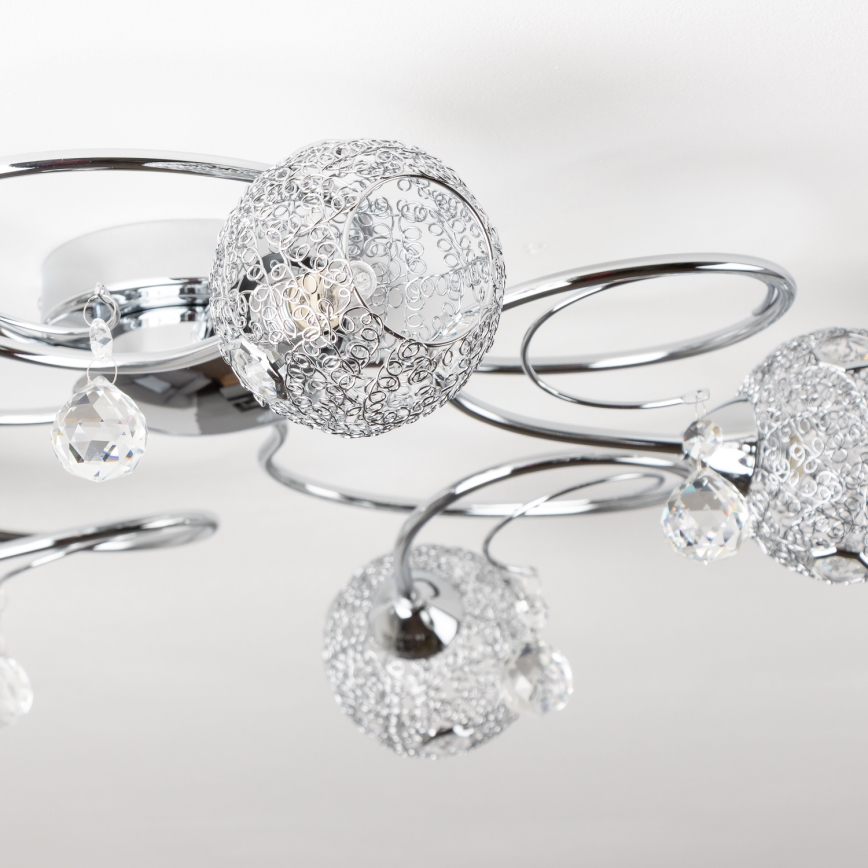 Eglo 32103 - LED-накладная люстра VELAGO 5xG9/33W/230V полированный хром