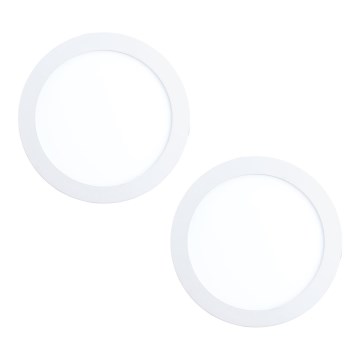 Eglo 32387 - Комплект из 2 встраиваемых светильников FUEVA LED/15,5W/230V