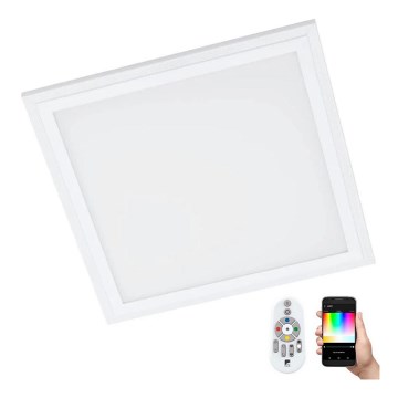 Eglo 32546 - Стельовий RGBW-світильник з регулюванням яскравості SALOBRENA-C LED/16W/230V 2700-6500K 30x30 см білий