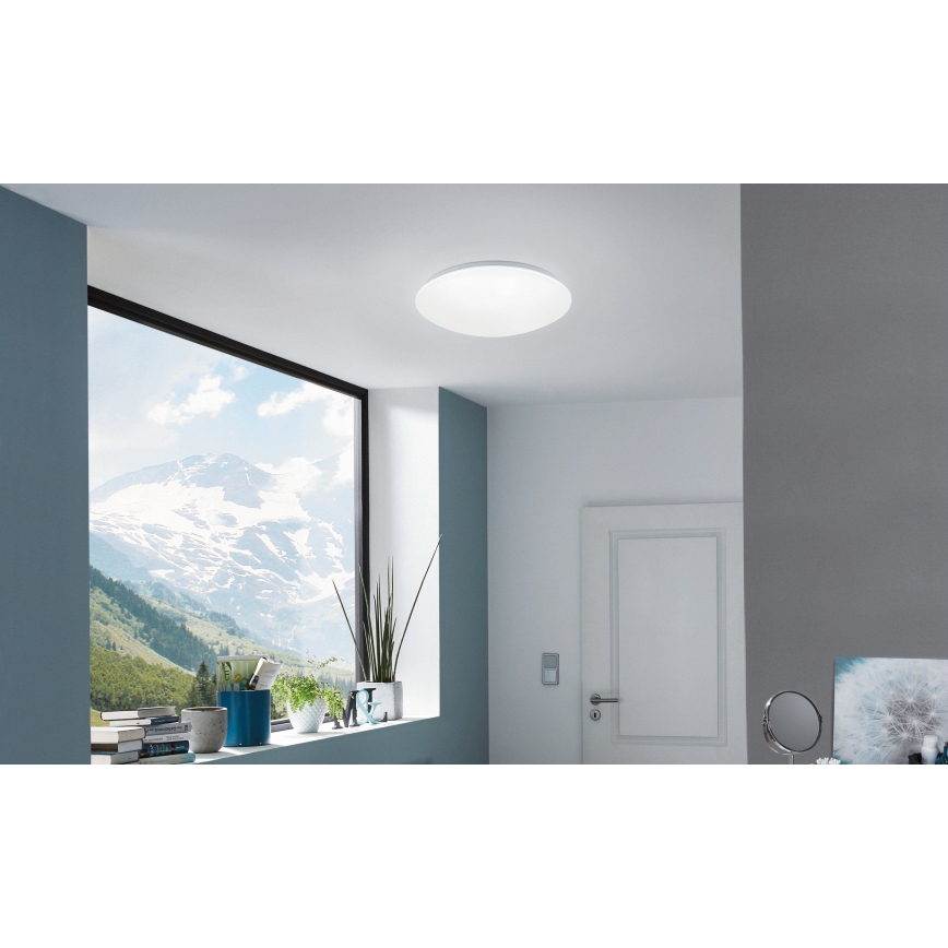 Eglo - Світлодіодний RGB регульований настінний стельовий світильник GIRON-C LED/17W/230V