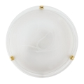 Eglo 32601 - LED стельовий світильник SALOME LED/11 Вт/230 В діаметр 30 см золоте покриття/алебастрове скло