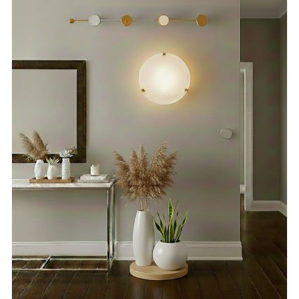 Eglo 32601 - LED стельовий світильник SALOME LED/11 Вт/230 В діаметр 30 см золоте покриття/алебастрове скло