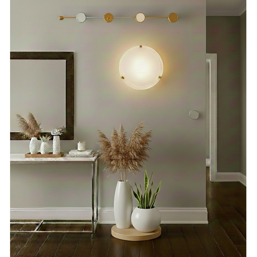 Eglo 32601 - LED стельовий світильник SALOME LED/11 Вт/230 В діаметр 30 см золоте покриття/алебастрове скло