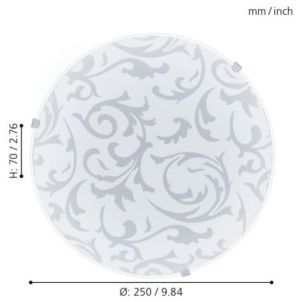 Eglo 32606 - LED стельовий світильник MARS LED/11W/230V діаметр 25 см