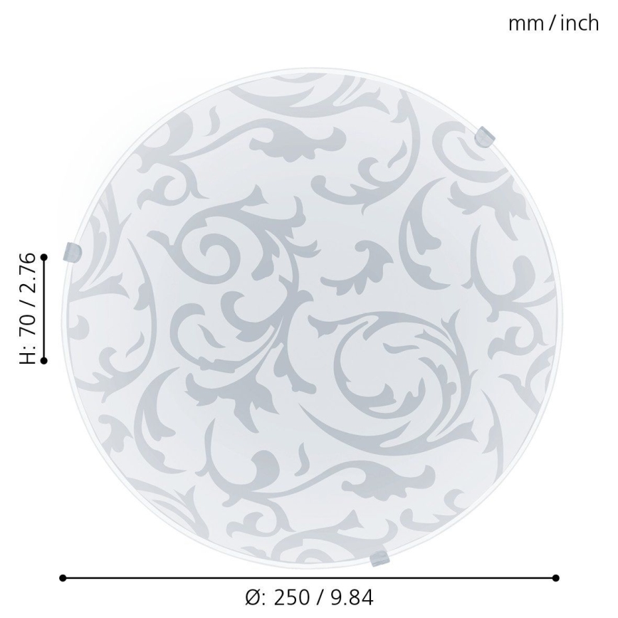 Eglo 32606 - LED стельовий світильник MARS LED/11W/230V діаметр 25 см