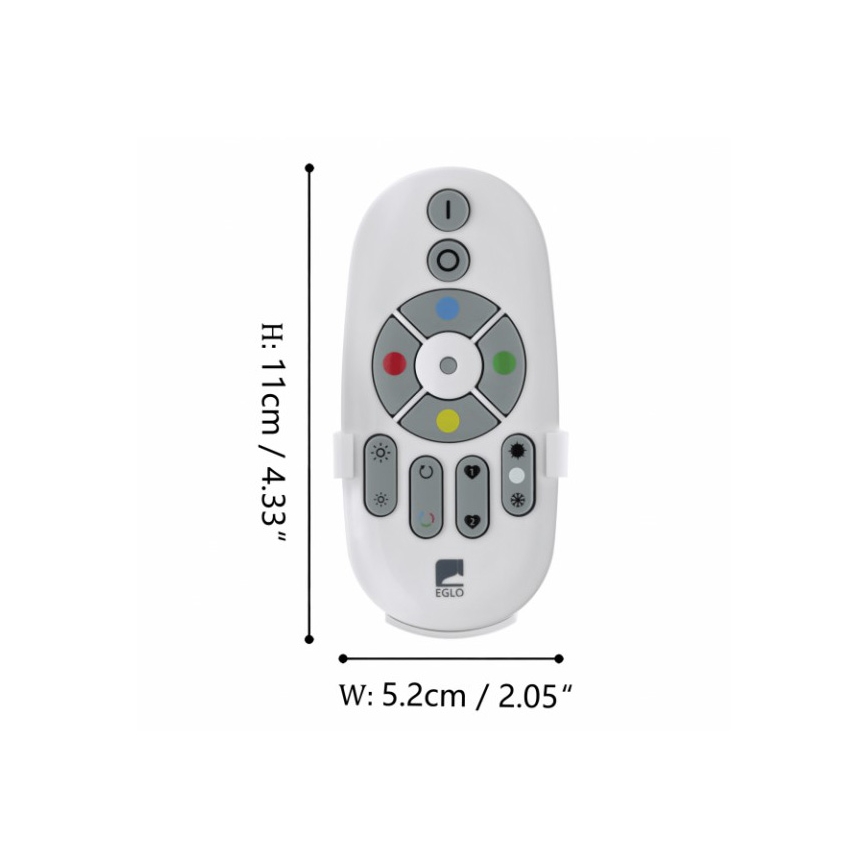 Eglo - Дистанційне керування CONNECT 2xAAA Bluetooth