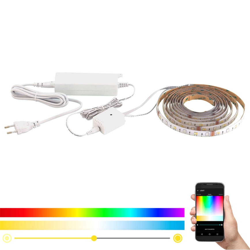 Eglo - Светодиодная RGB-лента 5 м STRIPE-C LED/19W/230V