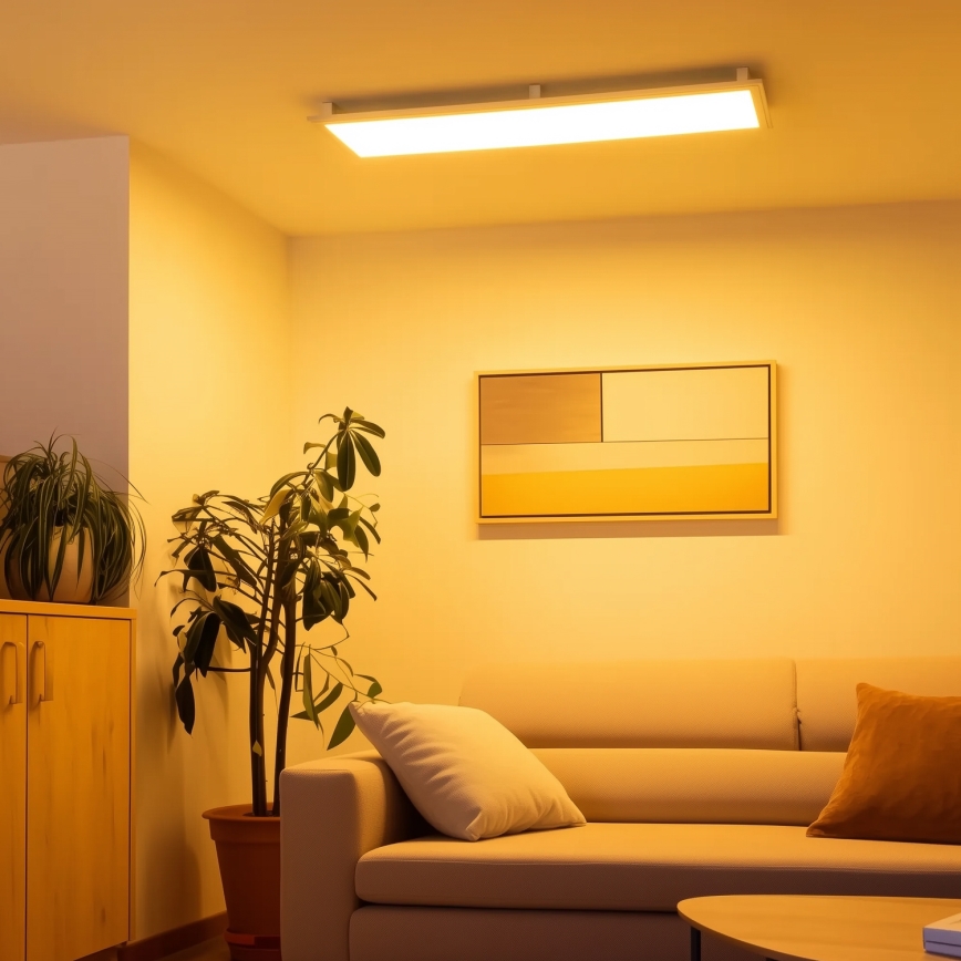 Eglo 32734 - LED RGBW диммируемый накладной 2 в 1 SALOBRENA-C LED/34W/230V белый + дистанционный пульт