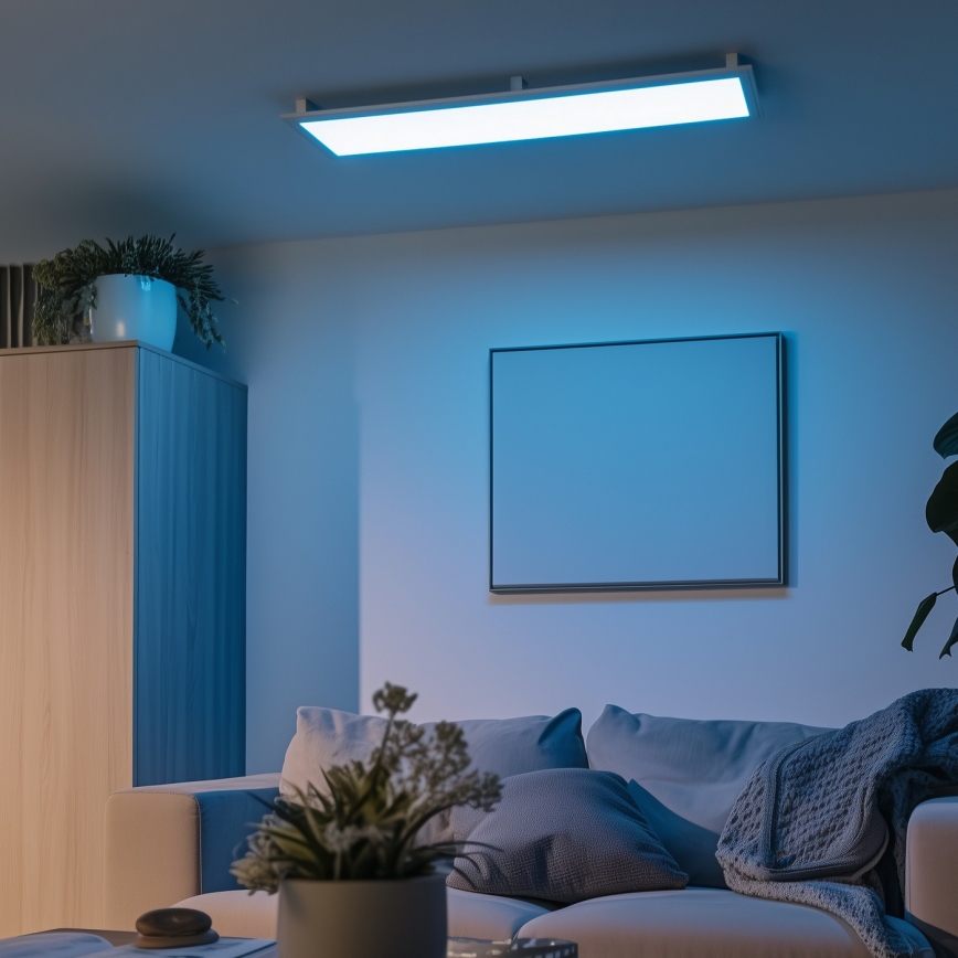 Eglo 32734 - LED RGBW Пристельова/вбудована стельова панель з регулюванням яскравості 2в1 SALOBRENA-C LED/34W/230V білий + пульт дистанційного керування