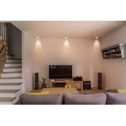 Eglo - RGB LED диммируемый встраиваемый потолочный светильник FUEVA-C LED/10,5 Вт/230 В Ø 17 см