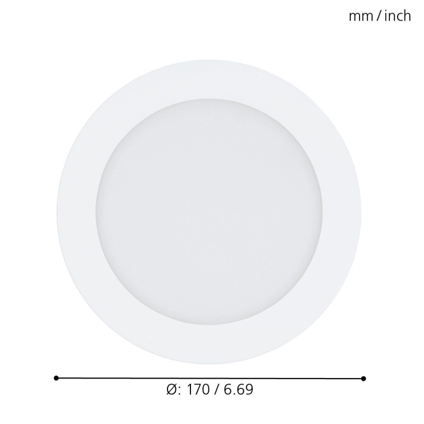 Eglo - RGB LED диммируемый встраиваемый потолочный светильник FUEVA-C LED/10,5 Вт/230 В Ø 17 см