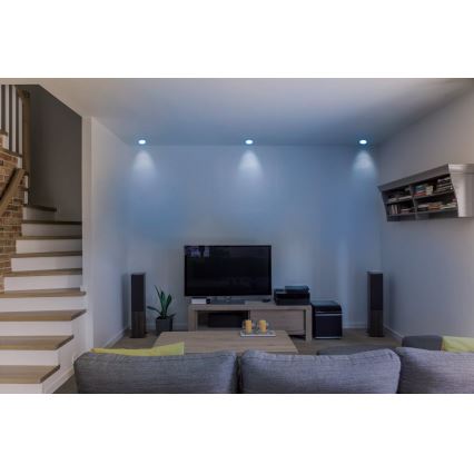 Eglo - Светодиодный встроенный RGB-светильник с регулированием яркости FUEVA-C LED/10,5W/230V