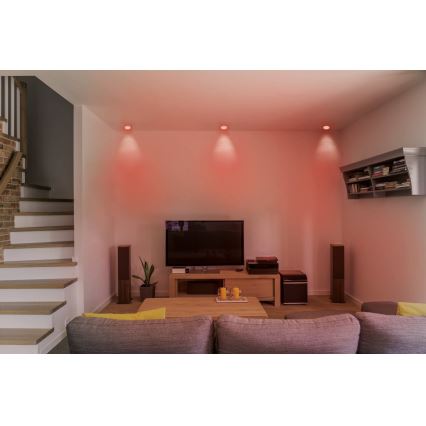 Eglo - Светодиодный встроенный RGB-светильник с регулированием яркости FUEVA-C LED/10,5W/230V