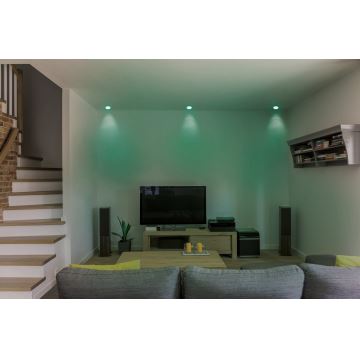 Eglo - Светодиодный диммируемый встраиваемый RGB-светильник для подвесного потолка FUEVA-C LED/10,5W/230V