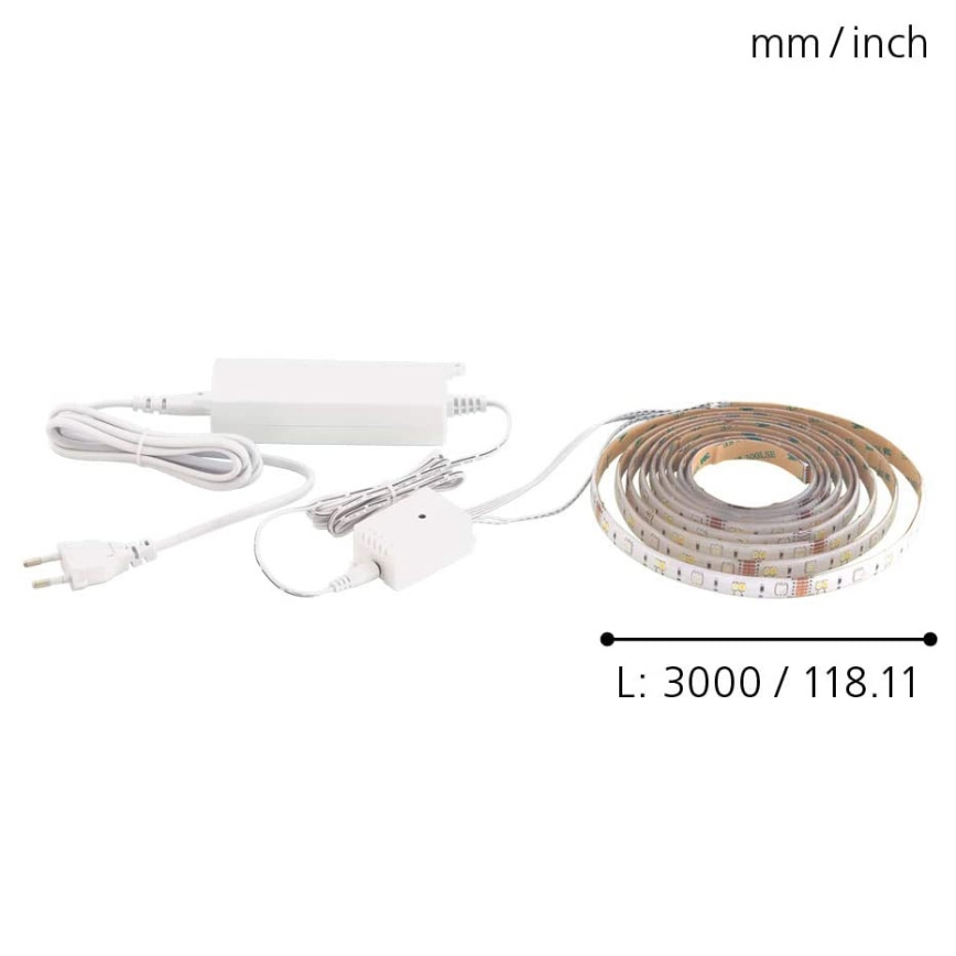 Eglo - Светодиодная лента 3 м STRIPE-C LED-RGB/11,4W/230V